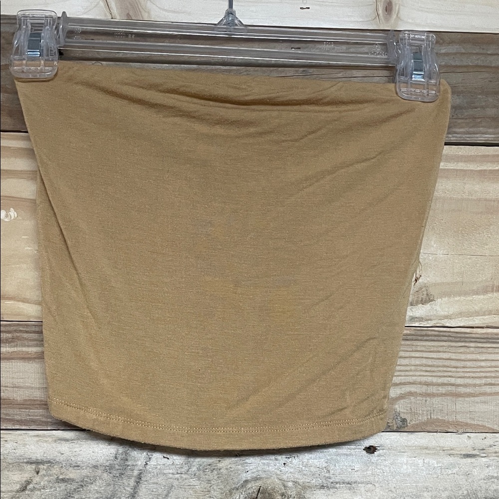 American Eagle Outfitters size XS Tan Soft & Sexy Cropped Tube Top